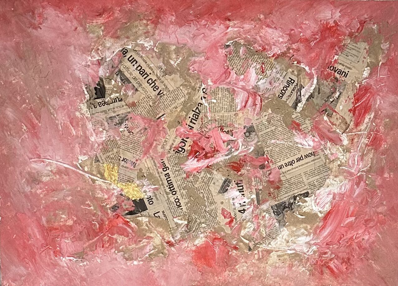 Belle notizie-Acrilico e materie su tela(50×60)