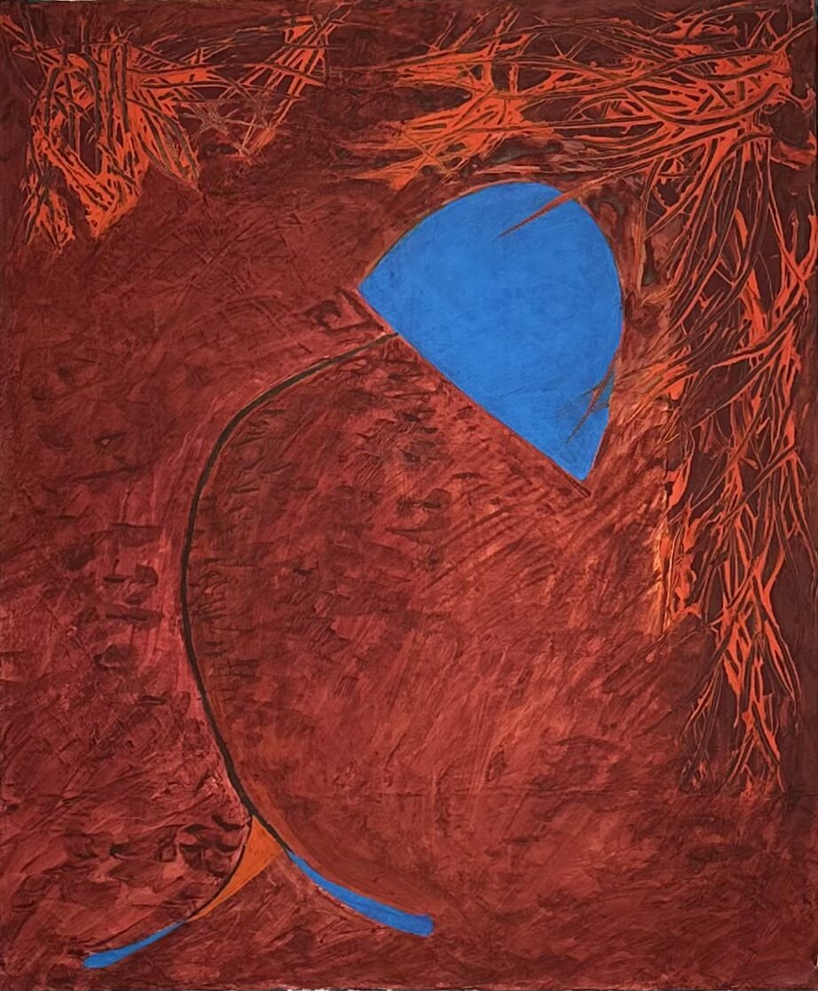 Lampada blu-acrilico su tela(50×60)