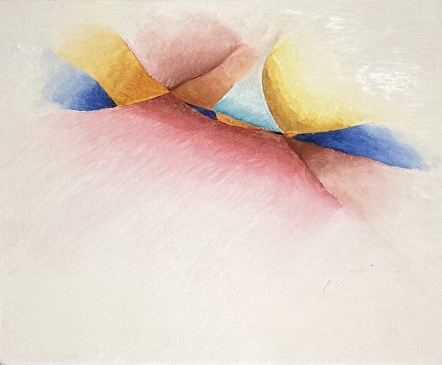 Oltre le nuvole-acrilico su tela(40×50)