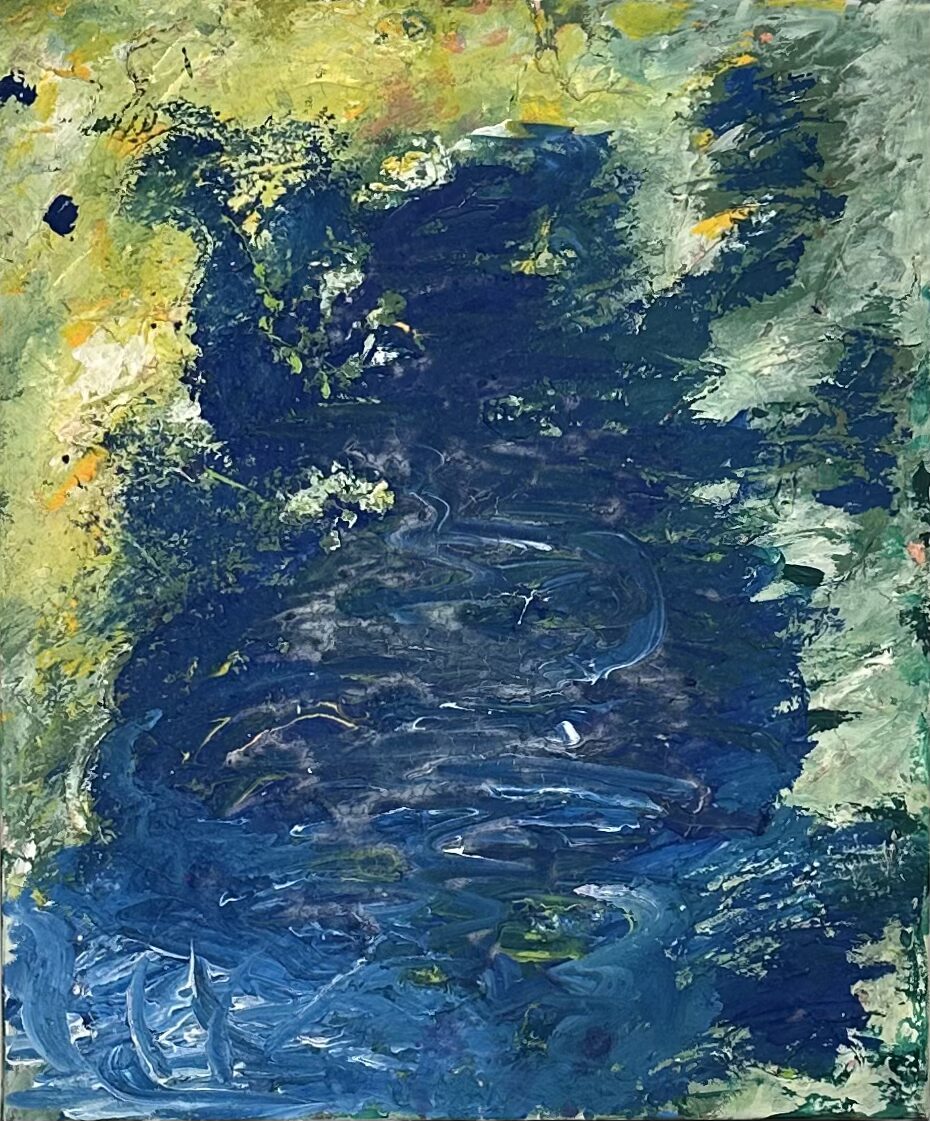 Profondo Blu-acrilico su tela (50×60)