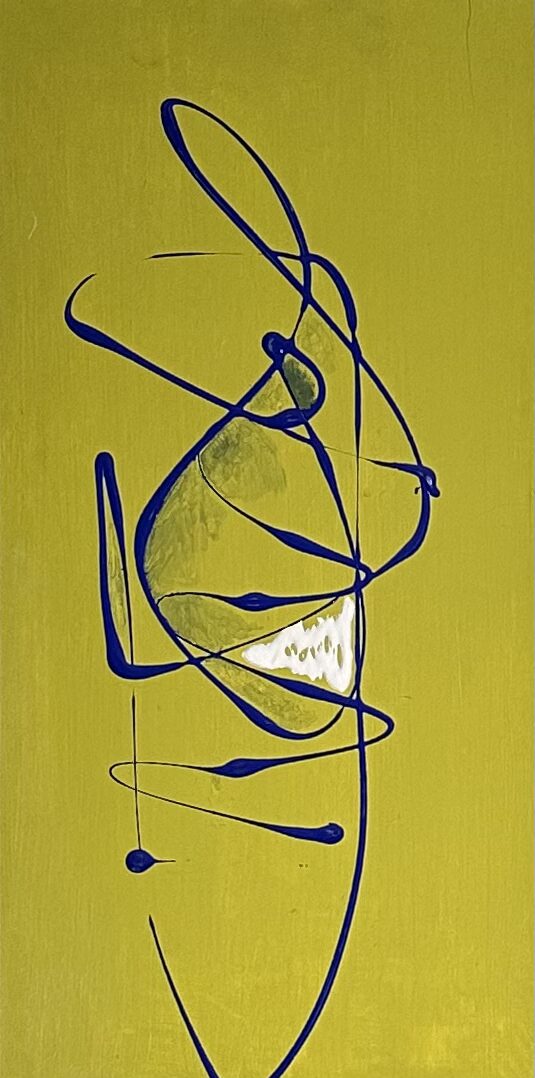 Tratto e musica-acrilico su legno(30×60)